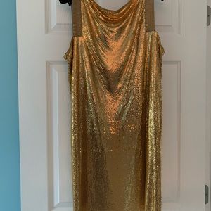 Rare Versace gold chain mail dress. New!